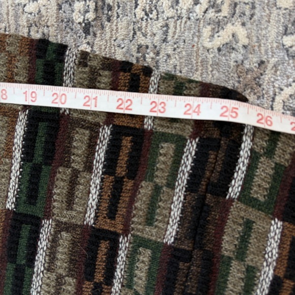 Vintage 3D Knit Chunky Sweater Olive Green Earth-tone - Picture 12 of 16